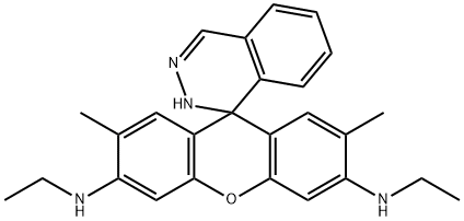 N3',N6'-diethyl-2',7'-dimethyl-2H-spiro[phthalazine-1,9'-xanthene]-3',6'-diamine 구조식 이미지