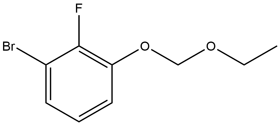 1-Bromo-3-(ethoxymethoxy)-2-fluorobenzene Structure