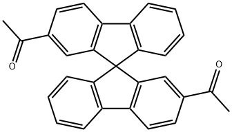 (Ethanone, 1,1'-(9,9'-spirobi[9H-fluorene]-2,2'-diyl)bis-) Structure