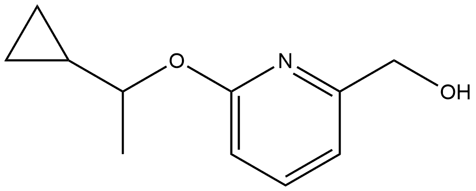 6-(1-Cyclopropylethoxy)-2-pyridinemethanol Structure