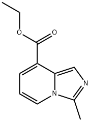 Imidazo[1,5-a]pyridine-8-carboxylic acid, 3-methyl-, ethyl ester 구조식 이미지