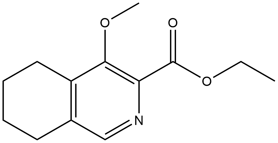 Ethyl 5,6,7,8-tetrahydro-4-methoxy-3-isoquinolinecarboxylate Structure