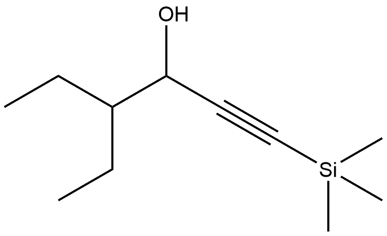 4-Ethyl-1-(trimethylsilyl)-1-hexyn-3-ol Structure