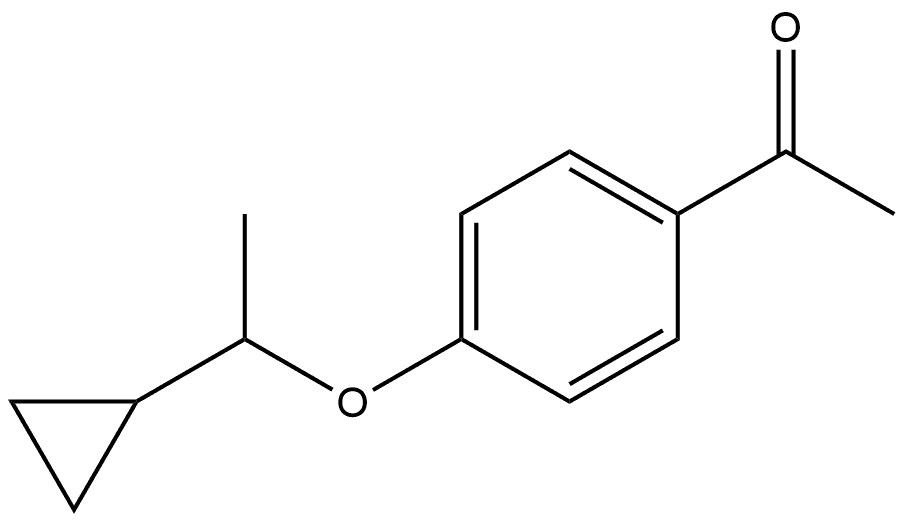 1-[4-(1-Cyclopropylethoxy)phenyl]ethanone Structure