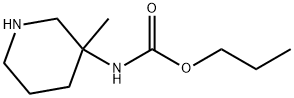 Propyl N-(3-methyl-3-piperidinyl)carbamate 구조식 이미지