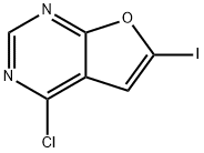 Furo[2,3-d]pyrimidine, 4-chloro-6-iodo- Structure