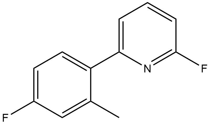 2-Fluoro-6-(4-fluoro-2-methylphenyl)pyridine Structure