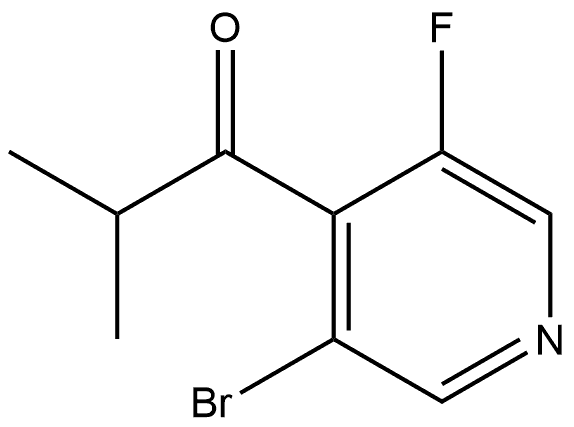 1-(3-Bromo-5-fluoro-4-pyridinyl)-2-methyl-1-propanone Structure