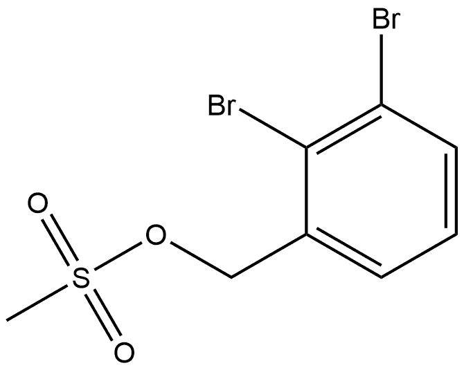 Benzenemethanol, 2,3-dibromo-, 1-methanesulfonate Structure