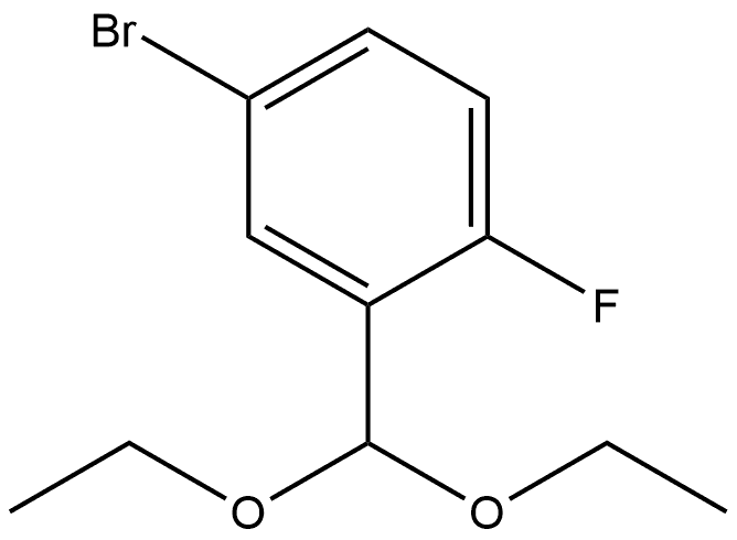 4-Bromo-2-(diethoxymethyl)-1-fluorobenzene Structure