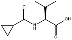 (S)-2-(cyclopropanecarboxamido)-3-methylbutanoic acid Structure