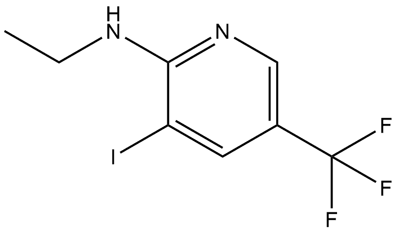 N-Ethyl-3-iodo-5-(trifluoromethyl)-2-pyridinamine Structure