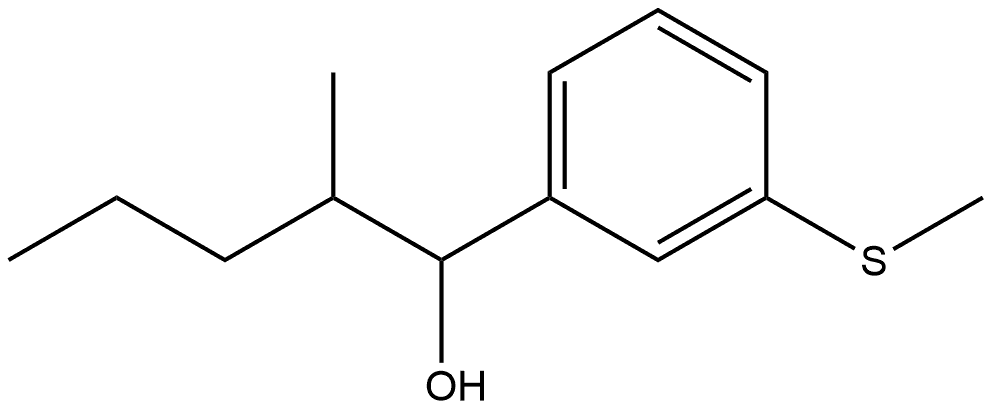 α-(1-Methylbutyl)-3-(methylthio)benzenemethanol Structure