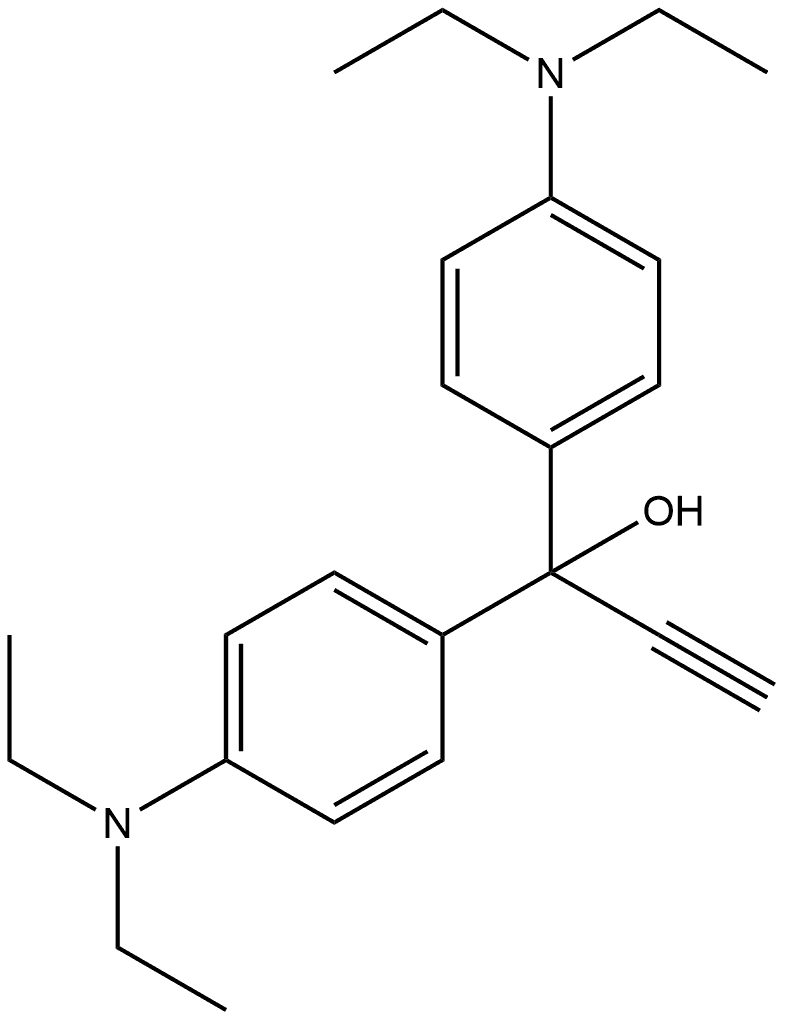 Benzenemethanol, 4-(diethylamino)-α-[4-(diethylamino)phenyl]-α-ethynyl- 구조식 이미지