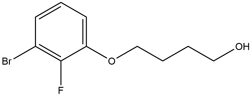 4-(3-Bromo-2-fluorophenoxy)-1-butanol Structure