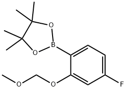 2-(4-Fluoro-2-(methoxymethoxy)phenyl)-4,4,5,5-tetramethyl-1,3,2-dioxaborolane Structure