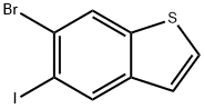 Benzo[b]thiophene, 6-bromo-5-iodo- Structure