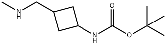 Carbamic acid, N-[3-[(methylamino)methyl]cyclobutyl]-, 1,1-dimethylethyl ester Structure