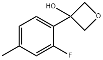 3-Oxetanol, 3-(2-fluoro-4-methylphenyl)- Structure