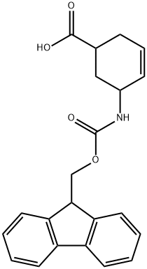 5-(9H-Fluoren-9-ylmethoxycarbonylamino)-cyclohex-3-enecarboxylic acid Structure