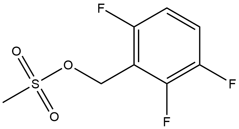 Benzenemethanol, 2,3,6-trifluoro-, 1-methanesulfonate Structure