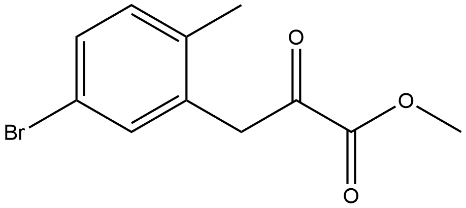 Methyl 5-bromo-2-methyl-α-oxobenzenepropanoate Structure