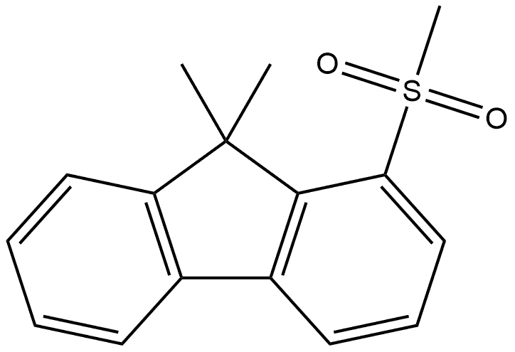 9,9-Dimethyl-1-(methylsulfonyl)-9H-fluorene Structure