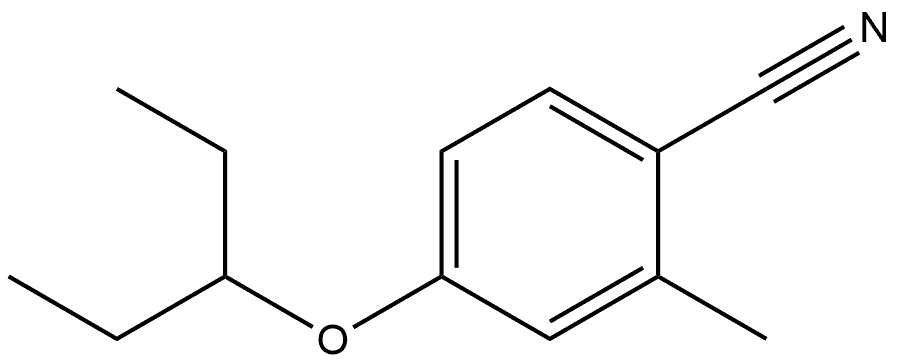 4-(1-Ethylpropoxy)-2-methylbenzonitrile 구조식 이미지