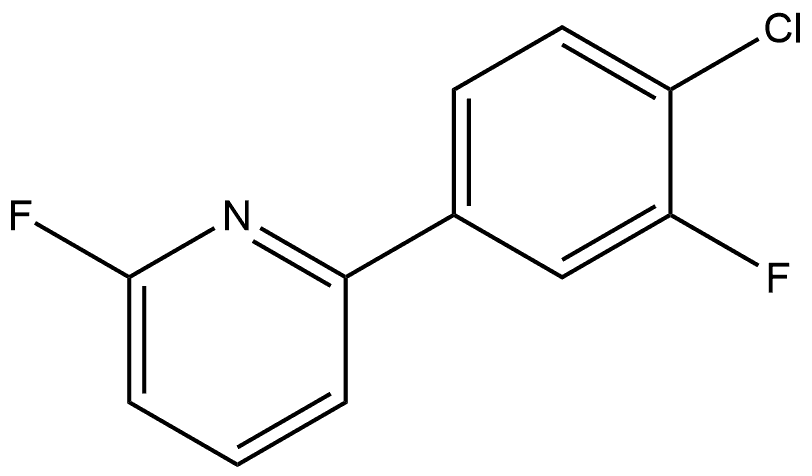 2-(4-Chloro-3-fluorophenyl)-6-fluoropyridine Structure