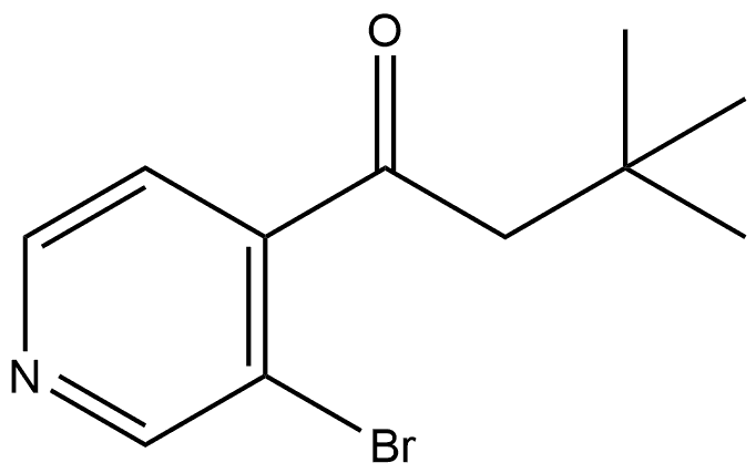 1-(3-Bromo-4-pyridinyl)-3,3-dimethyl-1-butanone 구조식 이미지