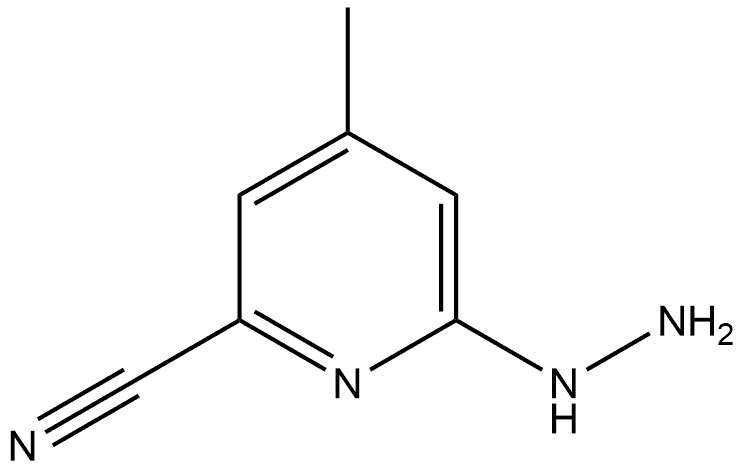 6-Hydrazinyl-4-methylpyridine-2-carbonitrile Structure