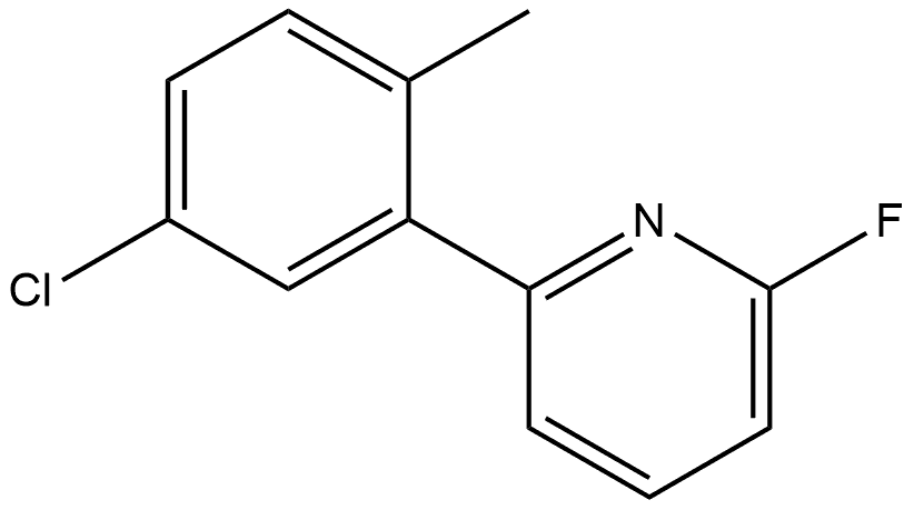 2-(5-Chloro-2-methylphenyl)-6-fluoropyridine Structure