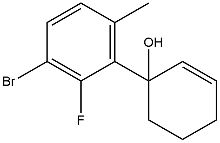 1-(3-Bromo-2-fluoro-6-methylphenyl)-2-cyclohexen-1-ol Structure