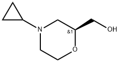 2-Morpholinemethanol, 4-cyclopropyl-, (2S)- 구조식 이미지