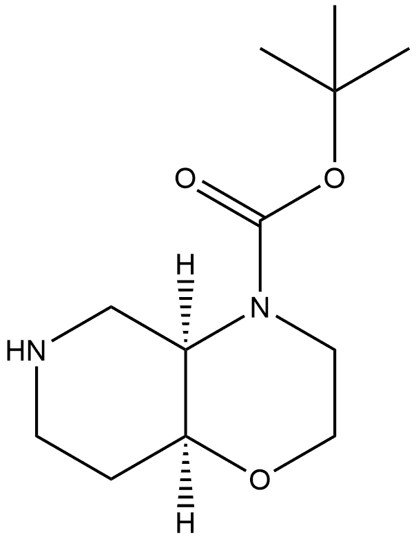 tert-butyl (4aR,8aS)-octahydro-2H-pyrido[4,3-b][1,4]oxazine-4-carboxylate Structure