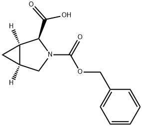 3-Azabicyclo[3.1.0]hexane-2,3-dicarboxylic acid, 3-(phenylmethyl) ester, (1R,2S,5S)- 구조식 이미지