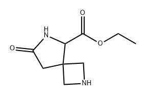 2,6-Diazaspiro[3.4]octane-5-carboxylic acid, 7-oxo-, ethyl ester 구조식 이미지