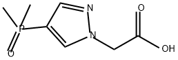 2-[4-(dimethylphosphoryl)-1H-pyrazol-1-yl]acetic
acid Structure