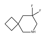 8,8-Difluoro-6-aza-spiro[3.5]nonane Structure