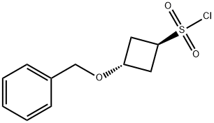 Cyclobutanesulfonyl chloride, 3-(phenylmethoxy)-, trans- 구조식 이미지