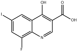 8-Fluoro-4-hydroxy-6-iodoquinoline-3-carboxylic acid Structure