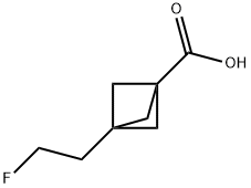 3-(2-fluoroethyl)bicyclo[1.1.1]pentane-1-carboxyli
c acid Structure