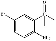 Benzenamine, 4-bromo-2-(dimethylphosphinyl)- Structure