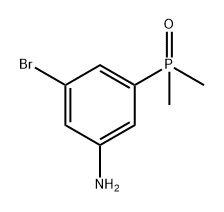 Benzenamine, 3-bromo-5-(dimethylphosphinyl)- 구조식 이미지