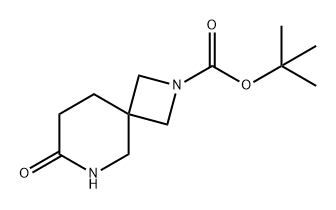 2,6-Diazaspiro[3.5]nonane-2-carboxylic acid, 7-oxo-, 1,1-dimethylethyl ester Structure