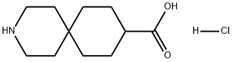 3-Azaspiro[5.5]undecane-9-carboxylic acid, hydrochloride (1:1) Structure