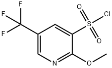 3-Pyridinesulfonyl chloride, 2-methoxy-5-(trifluoromethyl)- Structure