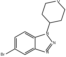 5-bromo-1-(oxan-4-yl)-1H-1,2,3-benzotriazole Structure