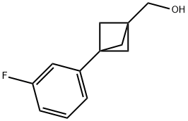 Bicyclo[1.1.1]pentane-1-methanol, 3-(3-fluorophenyl)- Structure