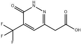 3-Pyridazineacetic acid, 1,6-dihydro-6-oxo-5-(trifluoromethyl)- 구조식 이미지